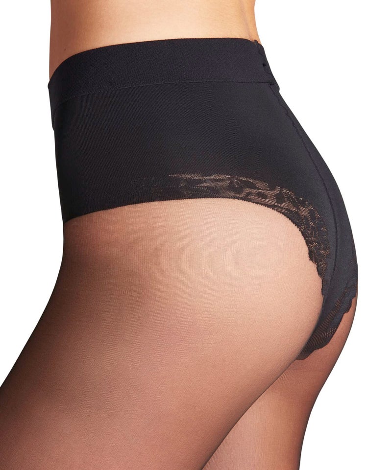 FALKE جوارب فالك النسائية الشفافة 20 دينير، مع تحكم في الجزء العلوي، عصرية وكاجوال أو رسمية، شفافة رقيقة، نايلون، سوداء (سوداء 3009)، م، 1 زوج - Image 4